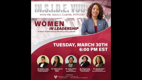 IN.S.I.D.E. VUU with Dr. Allia L. Carter | Women in Leadership IN.S.I.D.E. VUU with Dr. Allia L. Carter | Women in Leadership