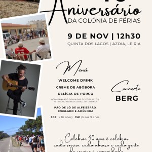 Colónia Balnear da Cáritas de Leiria celebra 40 anos com Almoço Solidário Colónia Balnear da Cáritas de Leiria celebra 40 anos com Almoço Solidário