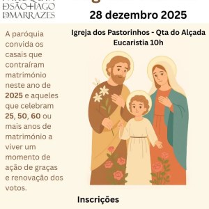 Casais celebram jubileus matrimoniais na paróquia dos Marrazes Casais celebram jubileus matrimoniais na paróquia dos Marrazes