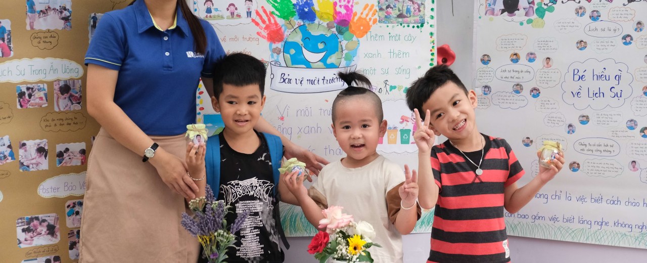 Thành quả của những em bé “lịch thiệp” Thành quả của những em bé “lịch thiệp”