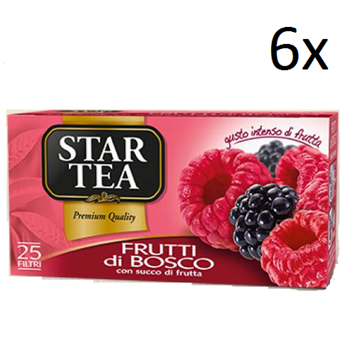 6x Star The Frutti di bosco tè tea box 25 Tee beutel 6x Star The Frutti di bosco tè tea box 25 Tee beutel