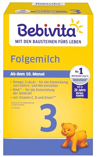 Bebivita Milchnahrung 3 Folgemilch, 4er Pack (4 x 500g) Bebivita Milchnahrung 3 Folgemilch, 4er Pack (4 x 500g)