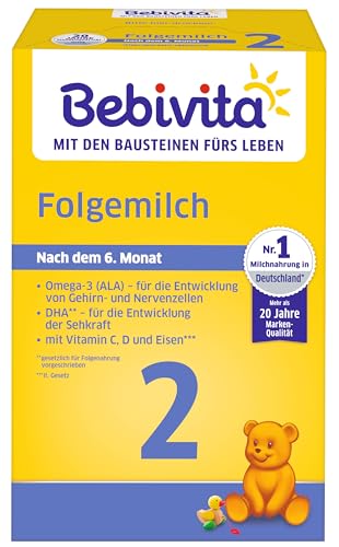 Bebivita Milchnahrung 2 Folgemilch, 4er Pack (4 x 500g) Bebivita Milchnahrung 2 Folgemilch, 4er Pack (4 x 500g)