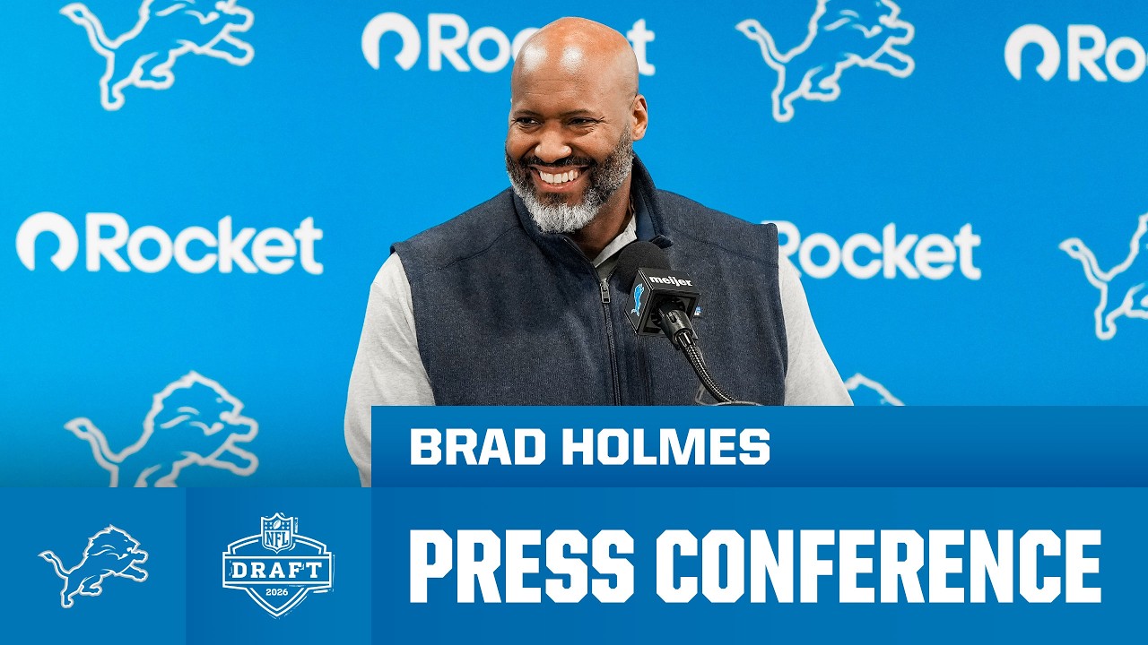 Brad Holmes NFL Draft Press Conference Day Three | April 25, 2026 Brad Holmes NFL Draft Press Conference Day Three | April 25, 2026