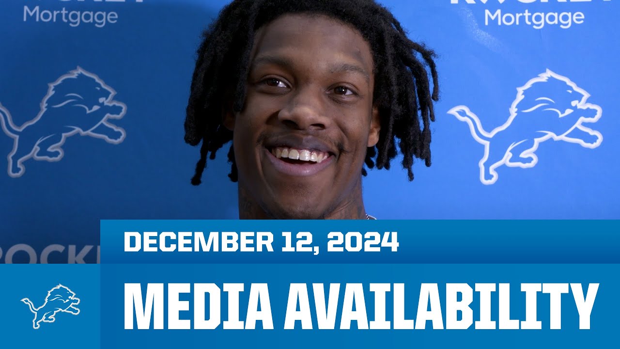 Jameson Williams meets with the media | December 12, 2024 Jameson Williams meets with the media | December 12, 2024