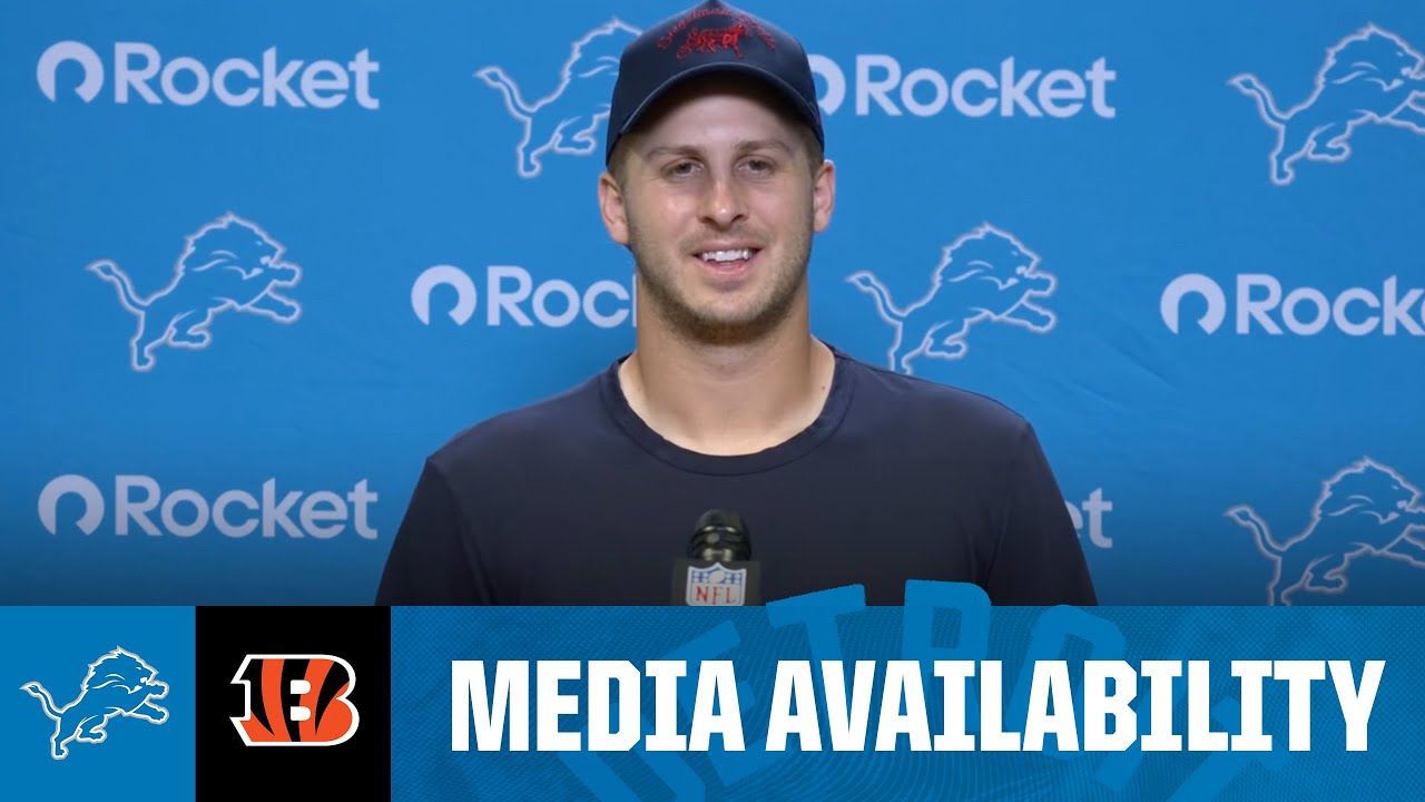 Jared Goff postgame media availability | 2025 NFL Regular Season Week 5: Lions at Bengals Jared Goff postgame media availability | 2025 NFL Regular Season Week 5: Lions at Bengals