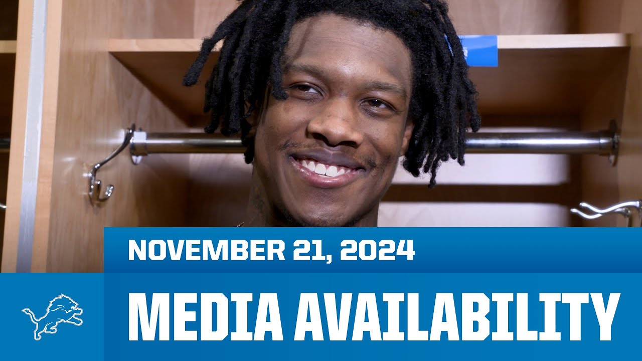 Jameson Williams meets with the media | November 20, 2024 Jameson Williams meets with the media | November 20, 2024