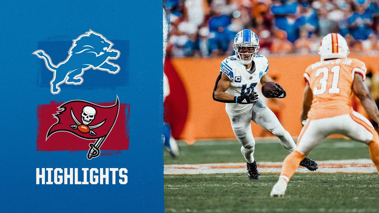 Amon-Ra St. Brown with 124 yards in the Lions win over the Buccaneers | 2023 Week 6 Game Highlights Amon-Ra St. Brown with 124 yards in the Lions win over the Buccaneers | 2023 Week 6 Game Highlights