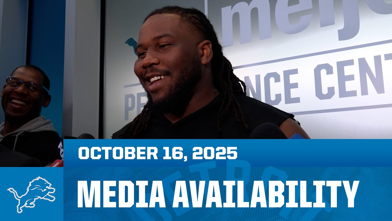 Alim McNeill, Jared Goff, Aidan Hutchinson and Jack Campbell meet with the media | October 16, 2025 Alim McNeill, Jared Goff, Aidan Hutchinson and Jack Campbell meet with the media | October 16, 2025