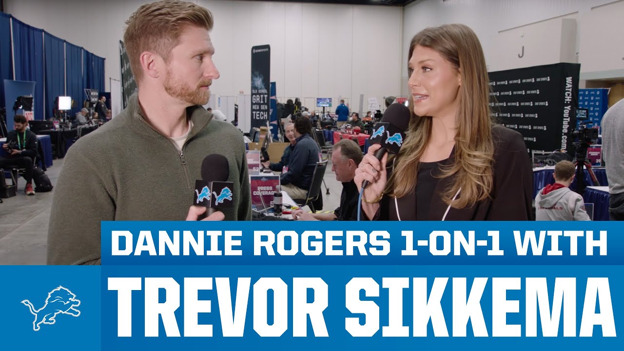 Dannie Rogers 1-on-1 with Trevor Sikkema | Detroit Lions Dannie Rogers 1-on-1 with Trevor Sikkema | Detroit Lions