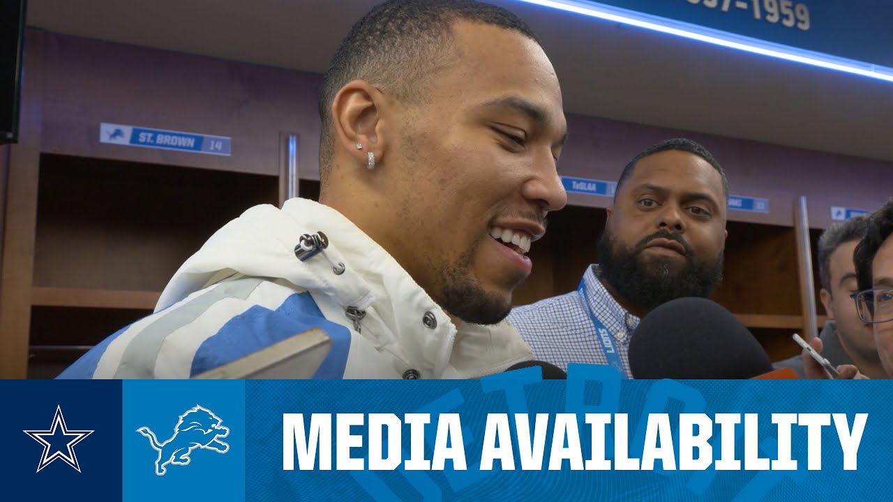 Detroit Lions players meet with the media | 2025 NFL Regular Season Week 14: Lions vs Cowboys Detroit Lions players meet with the media | 2025 NFL Regular Season Week 14: Lions vs Cowboys
