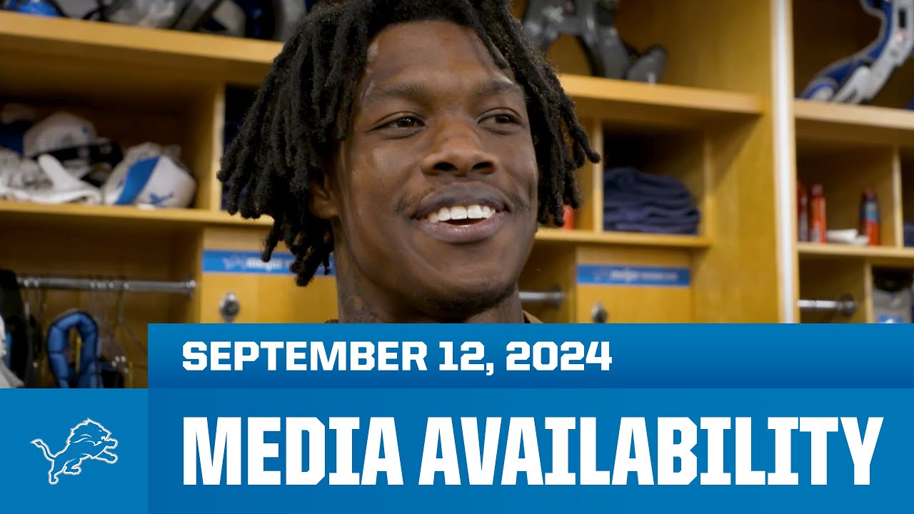 Detroit Lions players meet with the media | September 12, 2024 Detroit Lions players meet with the media | September 12, 2024