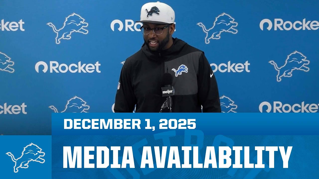 Detroit Lions coordinators meet with the media | December 1, 2025 Detroit Lions coordinators meet with the media | December 1, 2025