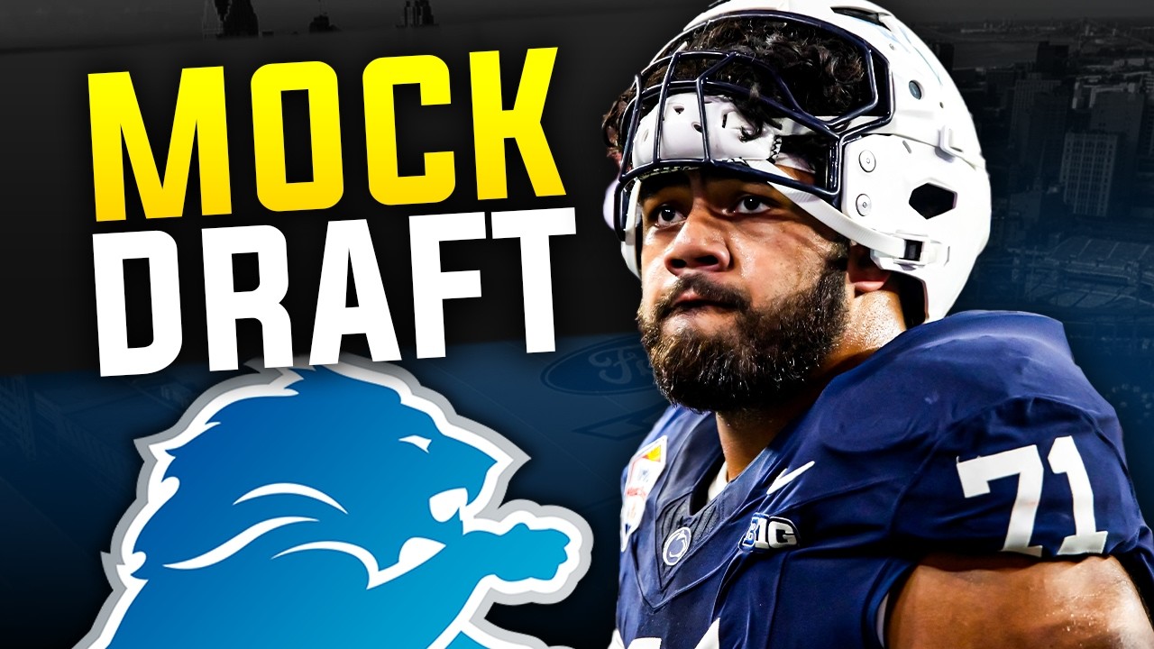 Detroit Lions Select Vega Ioane in LATEST NFL Mock Draft?! Detroit Lions Select Vega Ioane in LATEST NFL Mock Draft?!