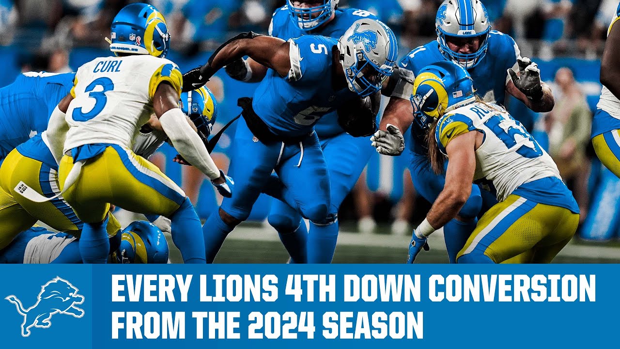 Offense highlights: Every Lions 4th down conversion from the 2024 season Offense highlights: Every Lions 4th down conversion from the 2024 season