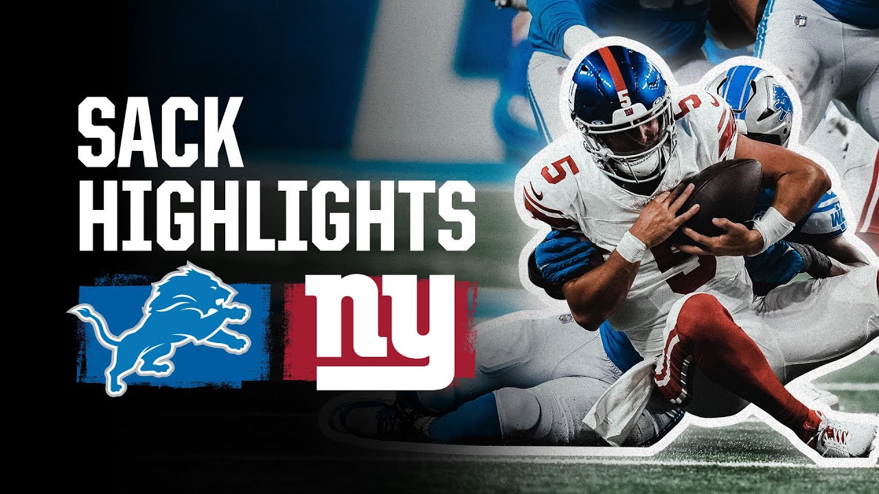 Lions vs. Giants | All five sacks from preseason win vs. New York Giants Lions vs. Giants | All five sacks from preseason win vs. New York Giants