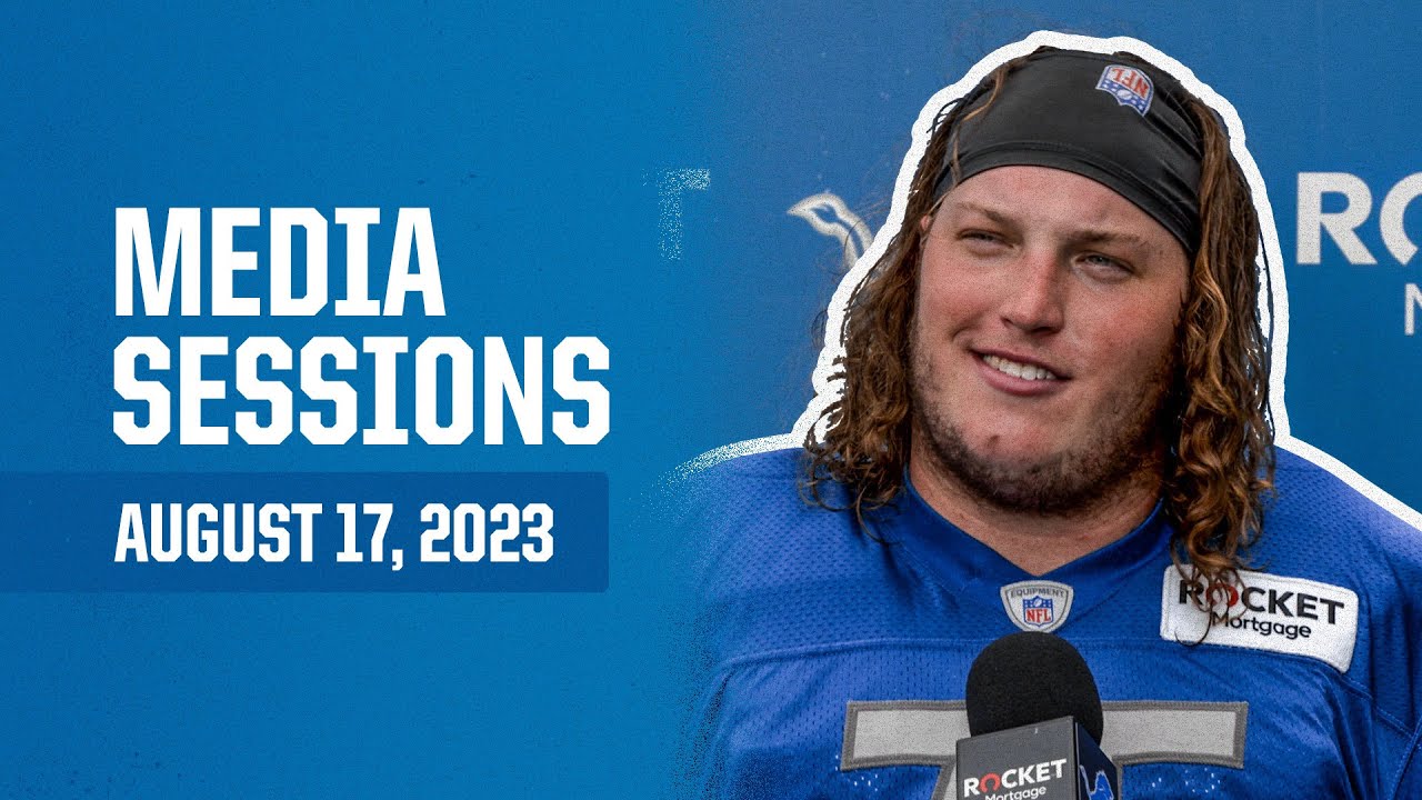Detroit Lions players meet with the media on August 17 | 2023 Training Camp Day 16 Detroit Lions players meet with the media on August 17 | 2023 Training Camp Day 16