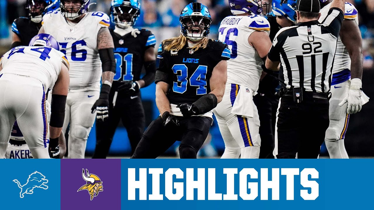 Lions CLINCH NFC North title in Primetime Thriller | Lions vs. Vikings: 2024 NFL Season Highlights Lions CLINCH NFC North title in Primetime Thriller | Lions vs. Vikings: 2024 NFL Season Highlights