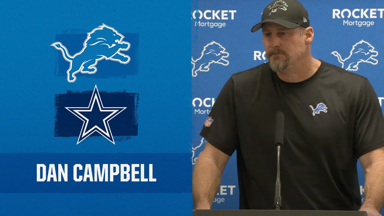 Dan Campbell postgame media availability | 2023 Week 17: Lions vs. Cowboys Dan Campbell postgame media availability | 2023 Week 17: Lions vs. Cowboys