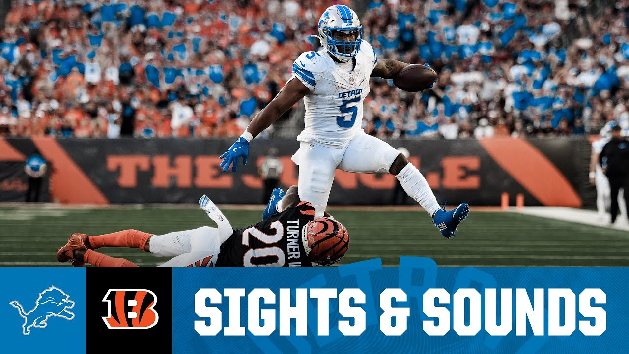 Sights and Sounds: CAN’T MISS: David Montgomery mic’d up for return to Cincinnati | Lions at Bengals Sights and Sounds: CAN’T MISS: David Montgomery mic’d up for return to Cincinnati | Lions at Bengals