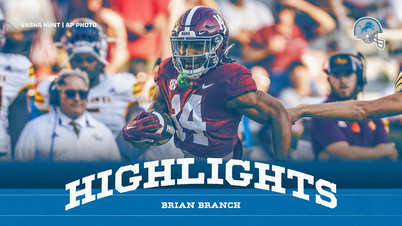 Brian Branch highlights | 2023 NFL Draft Brian Branch highlights | 2023 NFL Draft