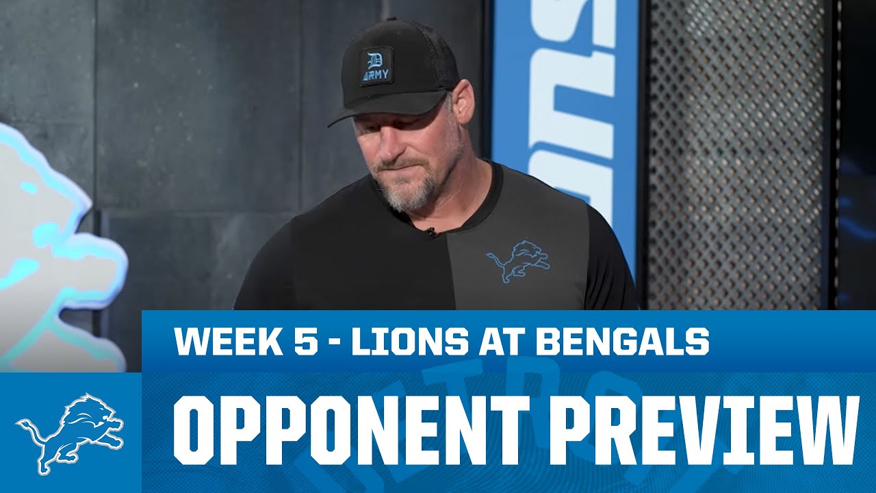 Dan Campbell previews Lions at Bengals | 2025 Week 5 Opponent Preview Dan Campbell previews Lions at Bengals | 2025 Week 5 Opponent Preview