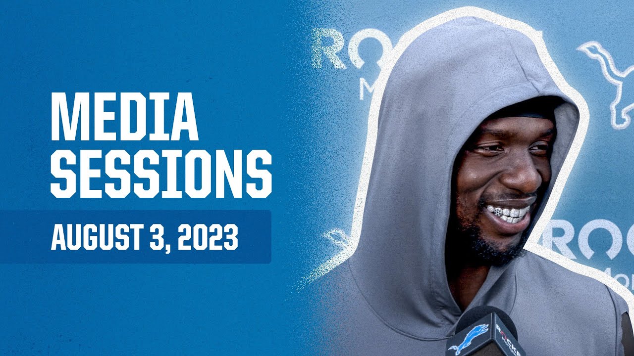 Detroit Lions players meet with the media on August 3 | 2023 Training Camp Day 10 Detroit Lions players meet with the media on August 3 | 2023 Training Camp Day 10