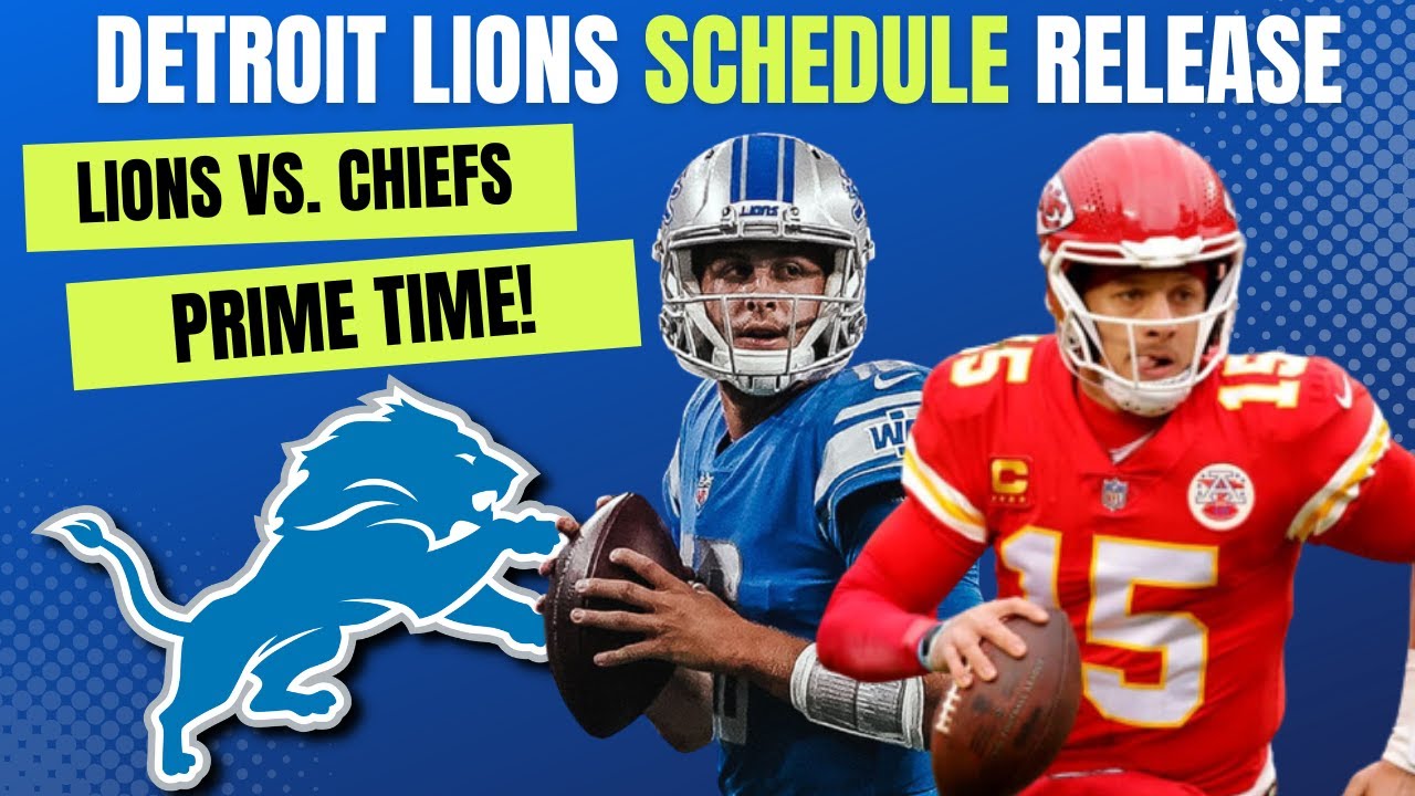 Detroit Lions News & Rumors: Detroit Lions Schedule Release Watch Party | Lions vs. Cheifs Week 1 Detroit Lions News & Rumors: Detroit Lions Schedule Release Watch Party | Lions vs. Cheifs Week 1