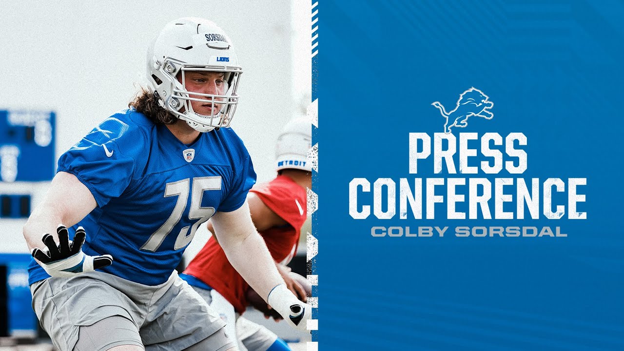 Colby Sorsdal speaks to the media during rookie minicamp Colby Sorsdal speaks to the media during rookie minicamp