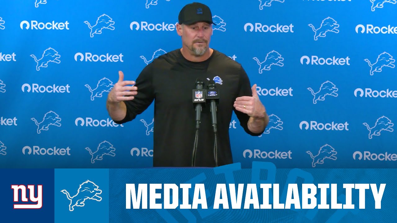 Dan Campbell postgame media availability | 2025 NFL Regular Season Week 12: Lions vs. Giants Dan Campbell postgame media availability | 2025 NFL Regular Season Week 12: Lions vs. Giants