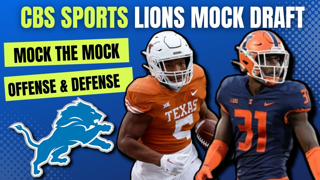 Detroit Lions Mock Draft By CBS Sports HQ Ft. Devon Witherspoon & Bijan Robinson | Mock The Mock Detroit Lions Mock Draft By CBS Sports HQ Ft. Devon Witherspoon & Bijan Robinson | Mock The Mock