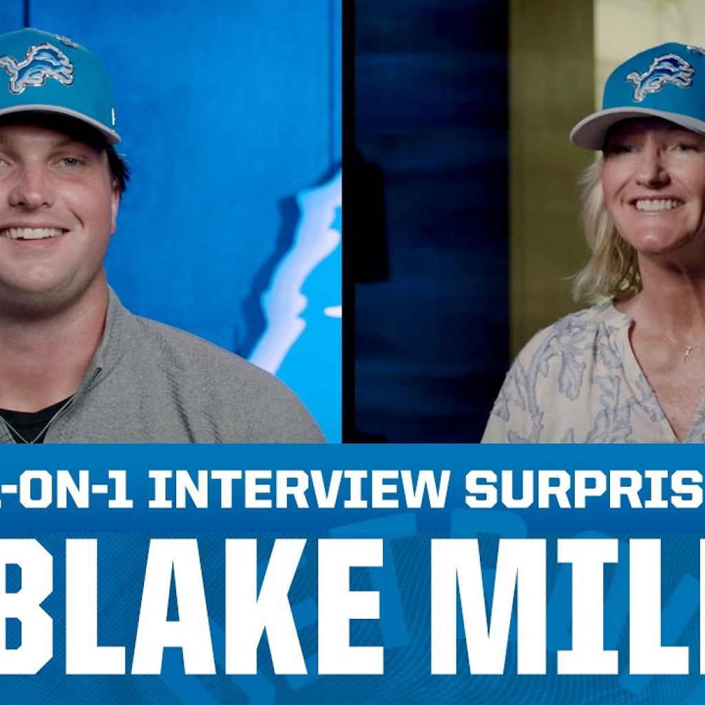 Blake Miller 1-on-1 interview surprise | Detroit Lions Blake Miller 1-on-1 interview surprise | Detroit Lions