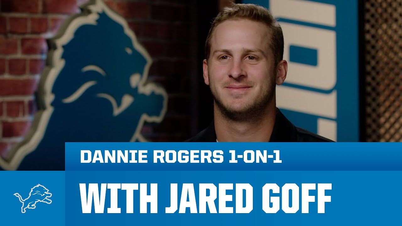 Jared Goff 1-on-1 with Dannie Rogers | Detroit Lions Jared Goff 1-on-1 with Dannie Rogers | Detroit Lions