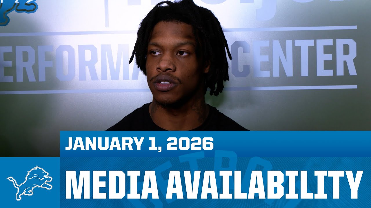 Jameson Williams and Amon-Ra St. Brown meet with the media | January 1, 2026 Jameson Williams and Amon-Ra St. Brown meet with the media | January 1, 2026