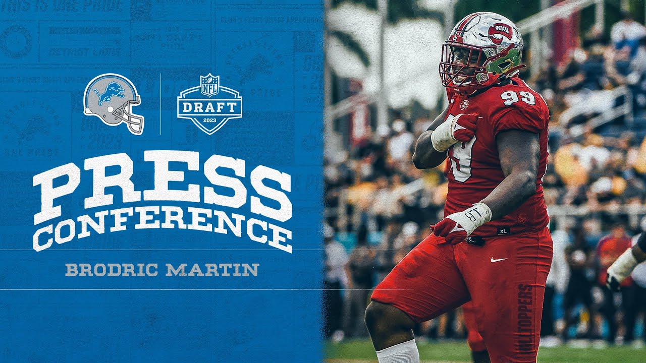 Brodric Martin speaks to the media on April 28 Brodric Martin speaks to the media on April 28