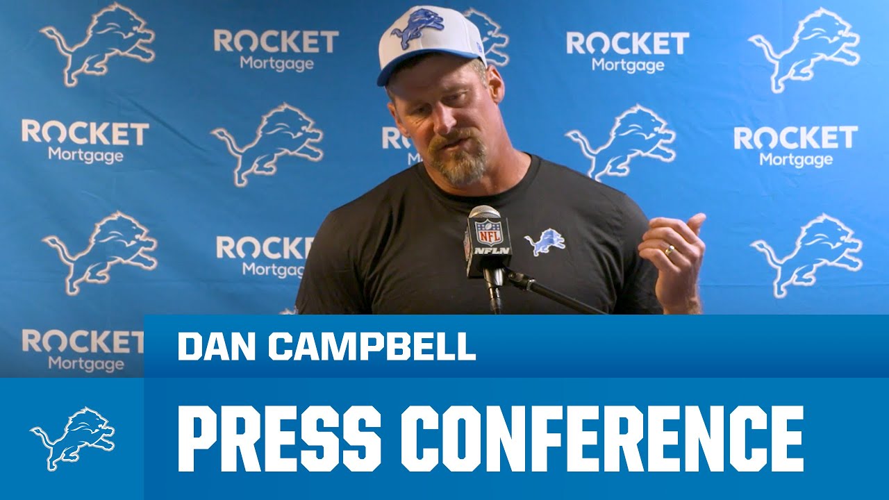 Dan Campbell postgame media availability | 2024 Preseason Week 1: Lions at Giants Dan Campbell postgame media availability | 2024 Preseason Week 1: Lions at Giants