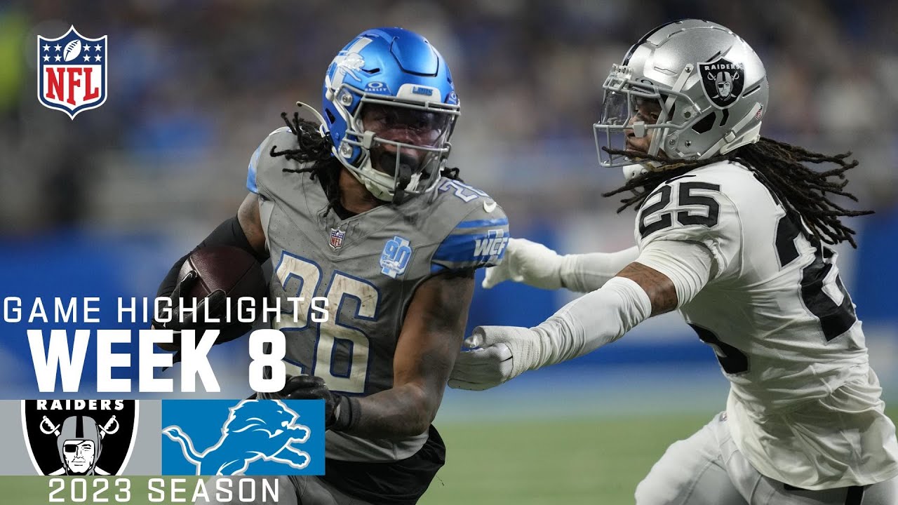Las Vegas Raiders vs. Detroit Lions | 2023 Week 8 Game Highlights Las Vegas Raiders vs. Detroit Lions | 2023 Week 8 Game Highlights