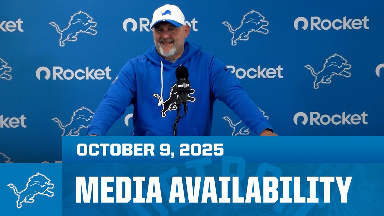 Detroit Lions coordinators meet with the media | October 9, 2025 Detroit Lions coordinators meet with the media | October 9, 2025
