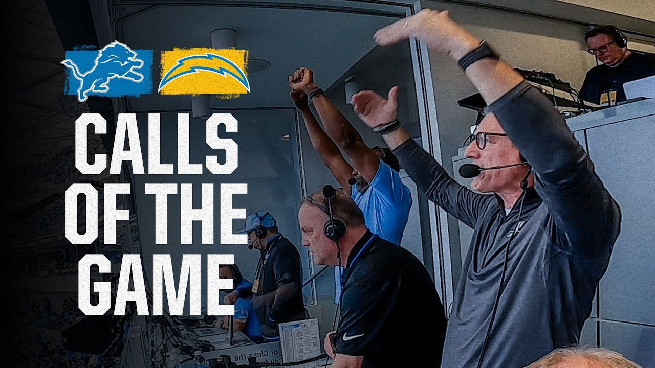 Calls of the Game | Lions at Chargers 2023 Week 10 Calls of the Game | Lions at Chargers 2023 Week 10
