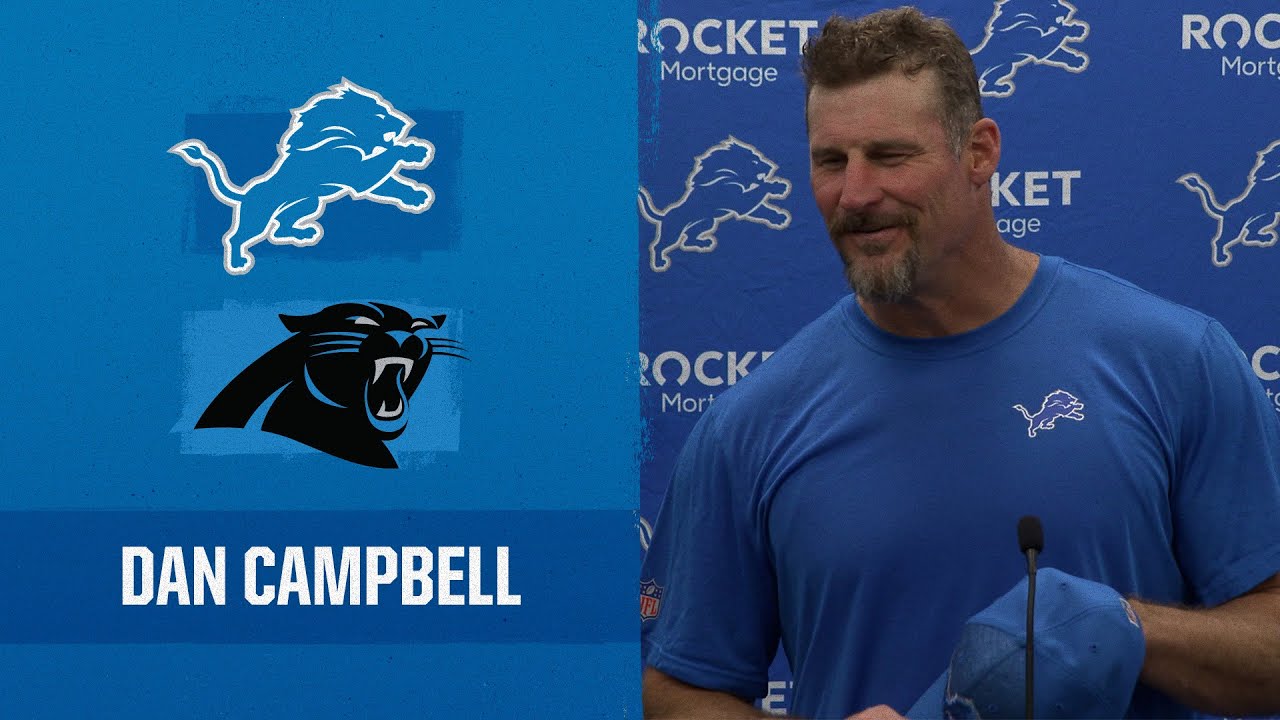 Dan Campbell postgame media availability | 2023 Preseason Week 3: Lions vs. Panthers Dan Campbell postgame media availability | 2023 Preseason Week 3: Lions vs. Panthers