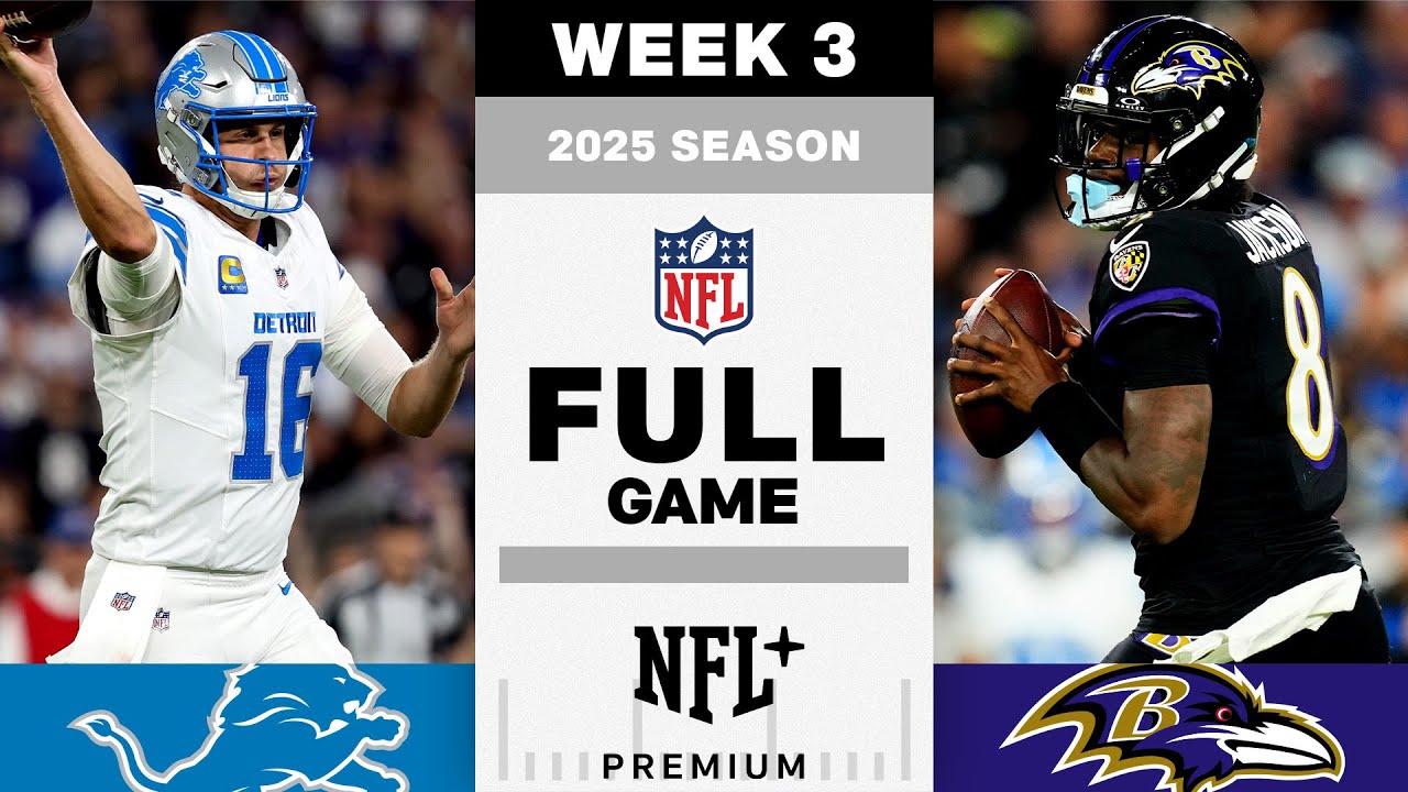 GAME OF THE WEEK!! Detroit Lions vs. Baltimore Ravens FULL ELECTRIC GAME! | NFL 2025 Season Week 3 GAME OF THE WEEK!! Detroit Lions vs. Baltimore Ravens FULL ELECTRIC GAME! | NFL 2025 Season Week 3