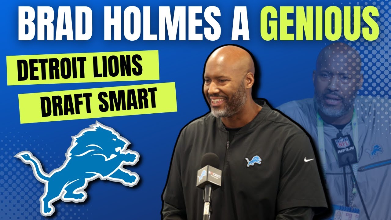 Lions GM Brad Holmes Is a GENIOUS; he Wins The Draft With His Poker Face Lions GM Brad Holmes Is a GENIOUS; he Wins The Draft With His Poker Face