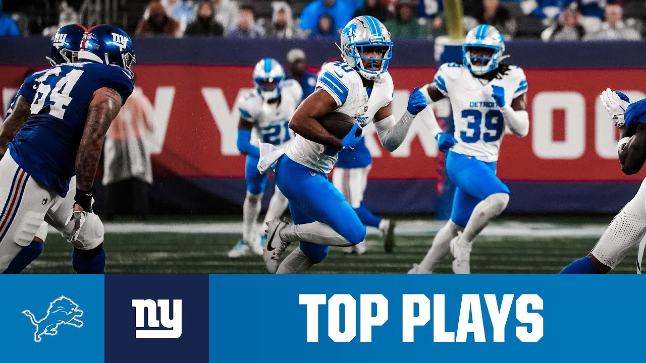 Top plays from Lions at Giants | NFL Preseason Week 1 Top plays from Lions at Giants | NFL Preseason Week 1