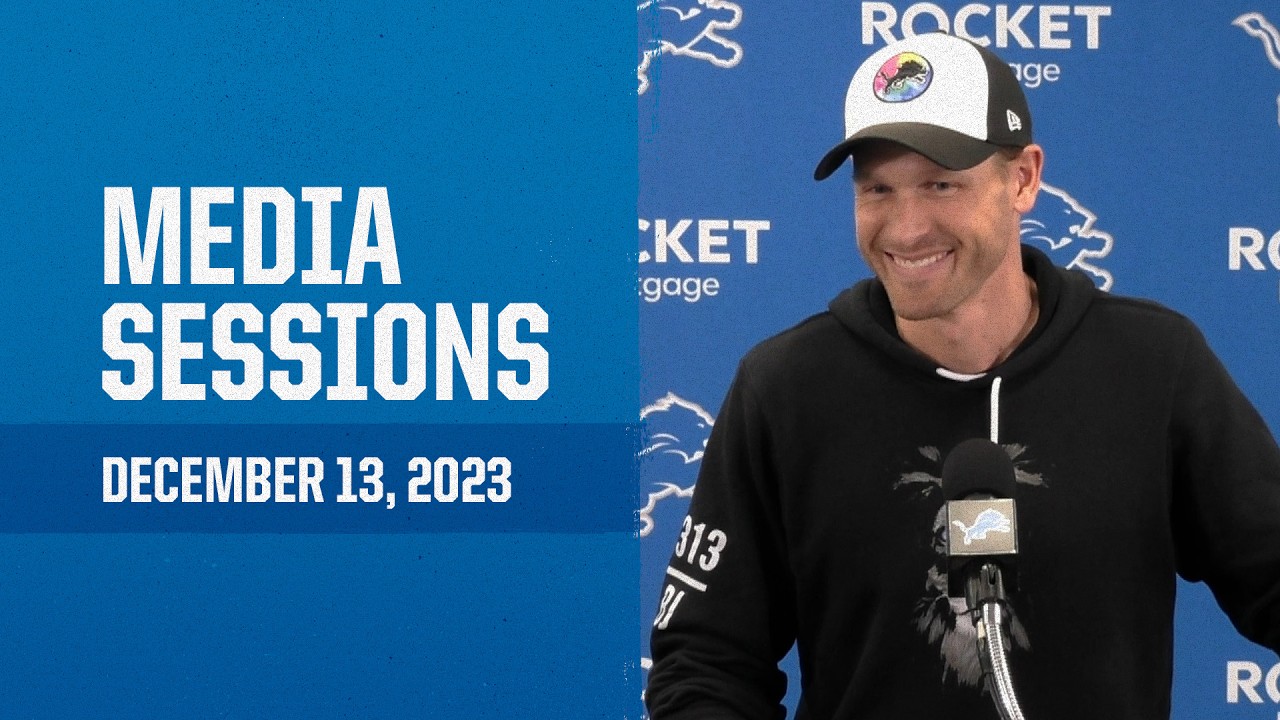 Detroit Lions coordinators meet with the media | December 13, 2023 Detroit Lions coordinators meet with the media | December 13, 2023