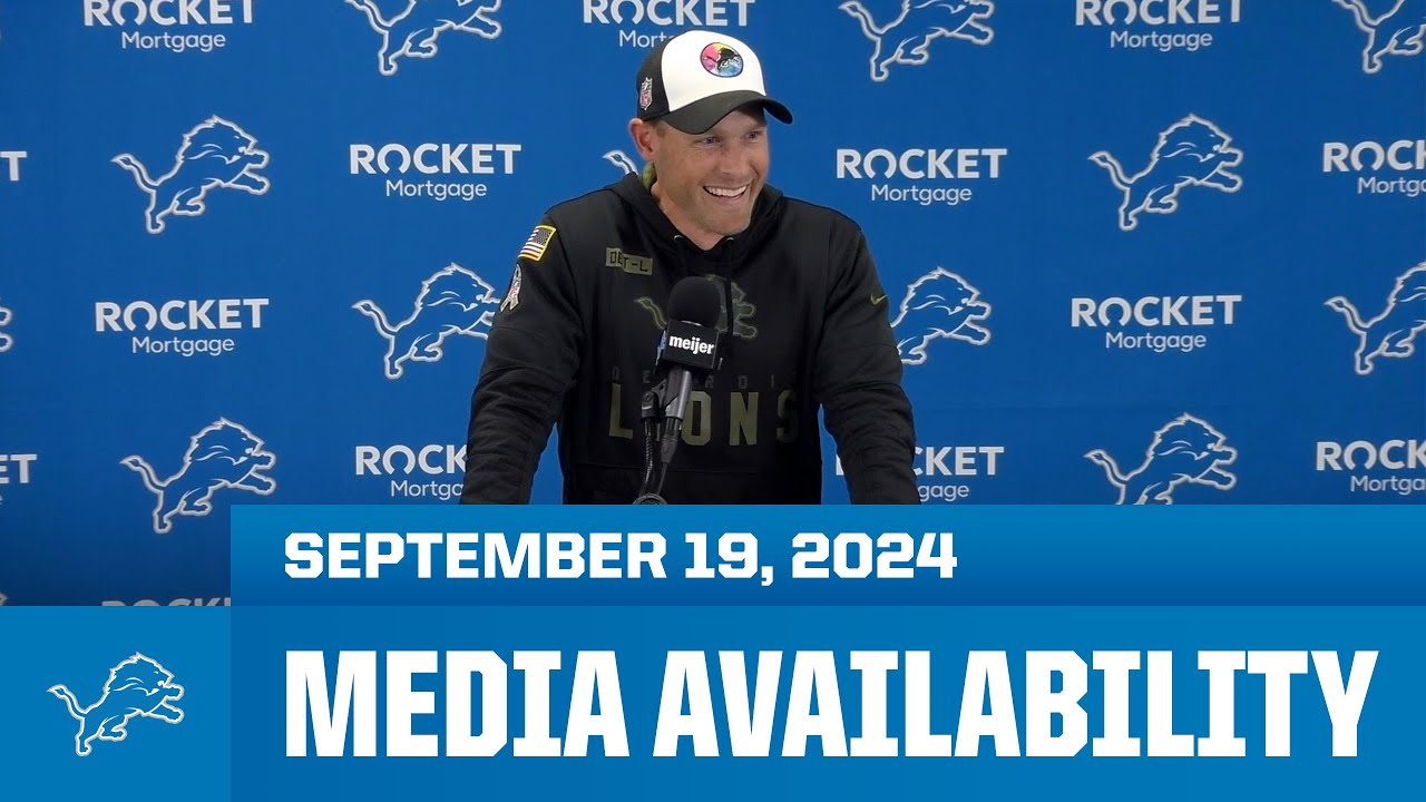 Detroit Lions coordinators meet with the media | September 19, 2024 Detroit Lions coordinators meet with the media | September 19, 2024
