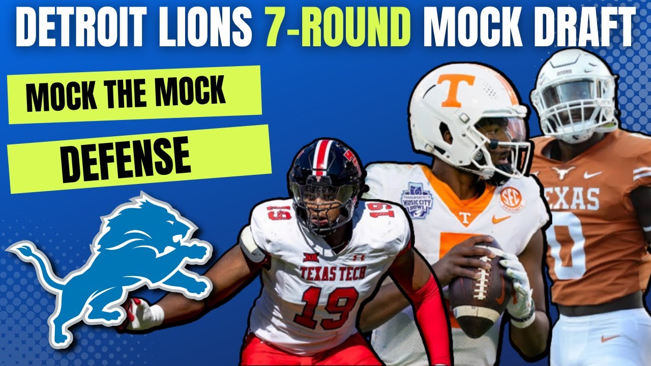 Detroit Lions 7-Round Mock Draft Without Trades | Mock The Mock Ft. Tyree Wilson, LionsWire Detroit Lions 7-Round Mock Draft Without Trades | Mock The Mock Ft. Tyree Wilson, LionsWire