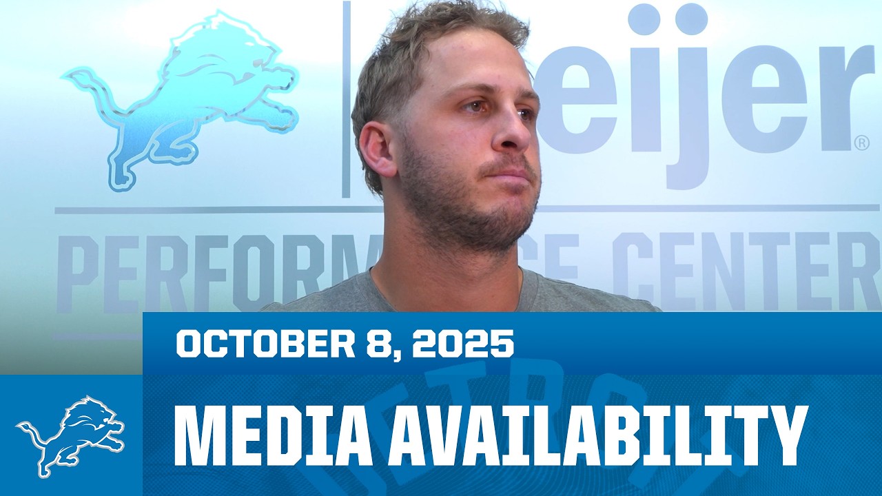 Detroit Lions players meet with the media | October 8, 2025 Detroit Lions players meet with the media | October 8, 2025