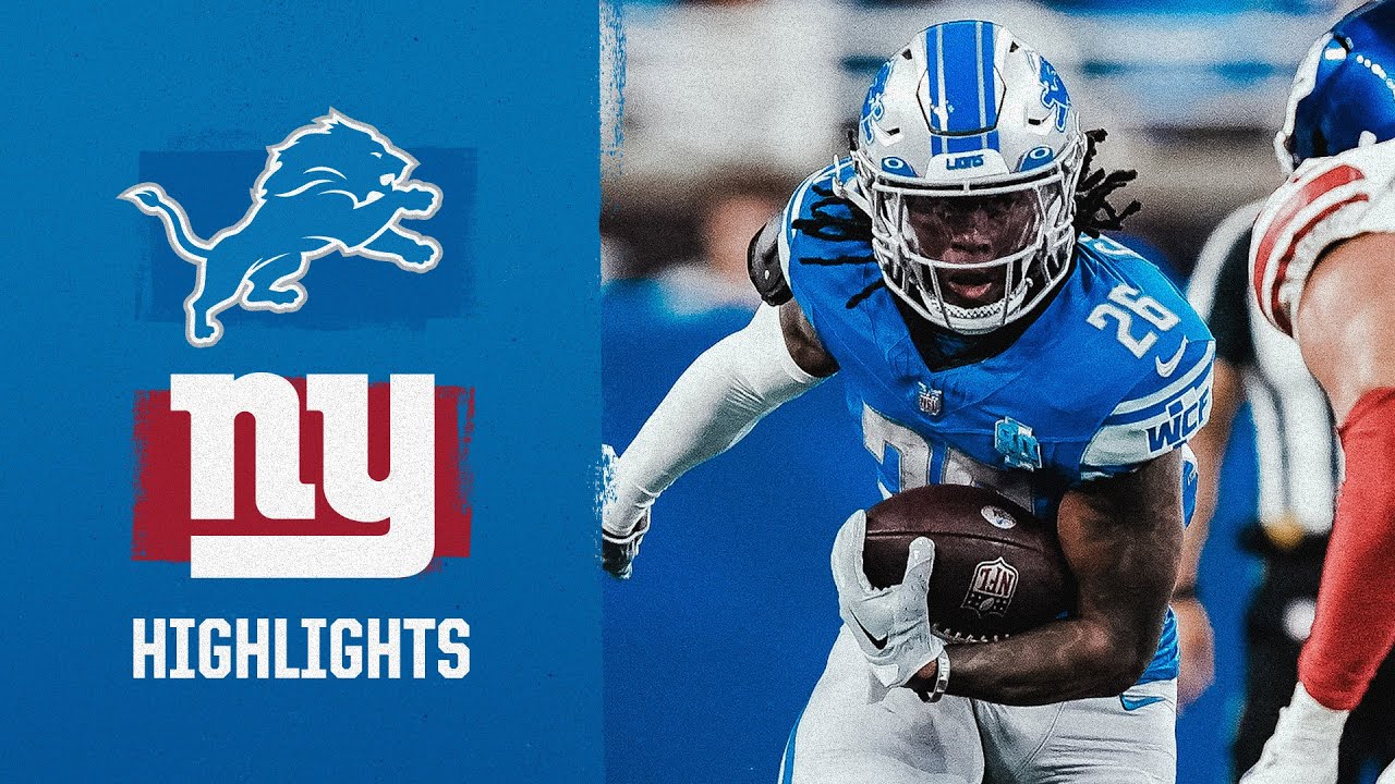 Lions vs. Giants | 2023 Preseason Week 1 Game highlights Lions vs. Giants | 2023 Preseason Week 1 Game highlights