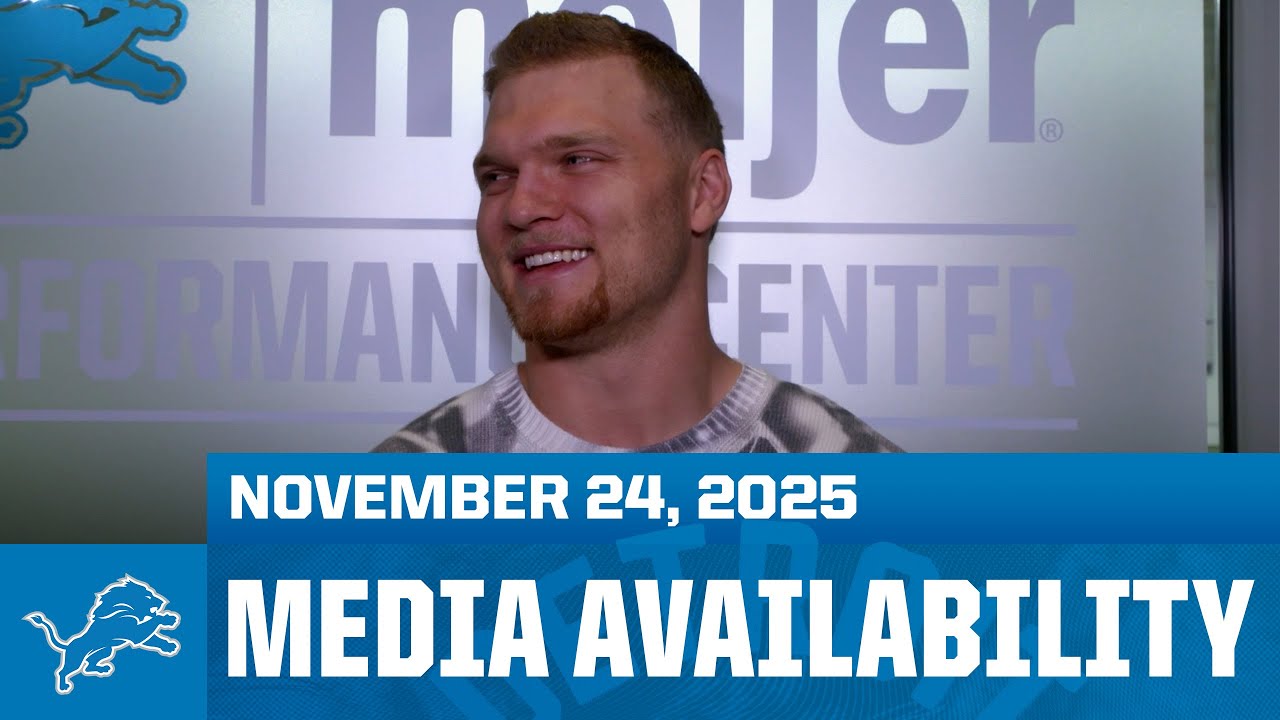 Detroit Lions players Aidan Hutchinson and Tate Ratledge meet with the media | November 24, 2025 Detroit Lions players Aidan Hutchinson and Tate Ratledge meet with the media | November 24, 2025