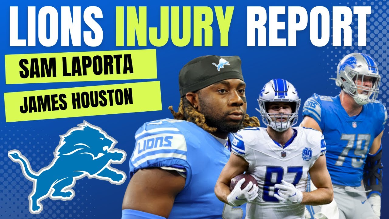 Sam LaPorta QUESTIONABLE, James Mitchell OUT, John Cominsky QUESTIONABLE | Lions Injury News Sam LaPorta QUESTIONABLE, James Mitchell OUT, John Cominsky QUESTIONABLE | Lions Injury News